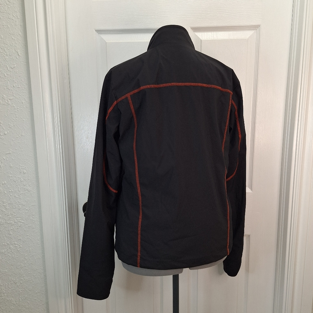 Harley-Davidson Men's Black Jacket with Orange Accents - Picture 2 of 11